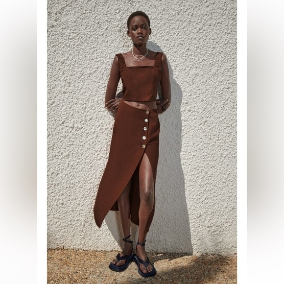 Zara Strappy Crop Top - Picture 1 of 7